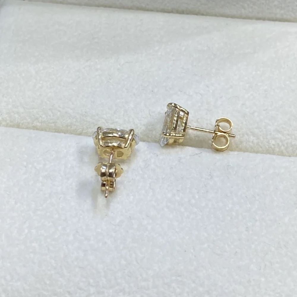 Harper Grace 18K Gold Over Sterling Silver Oval Stud Earrings - Picture 8 of 15